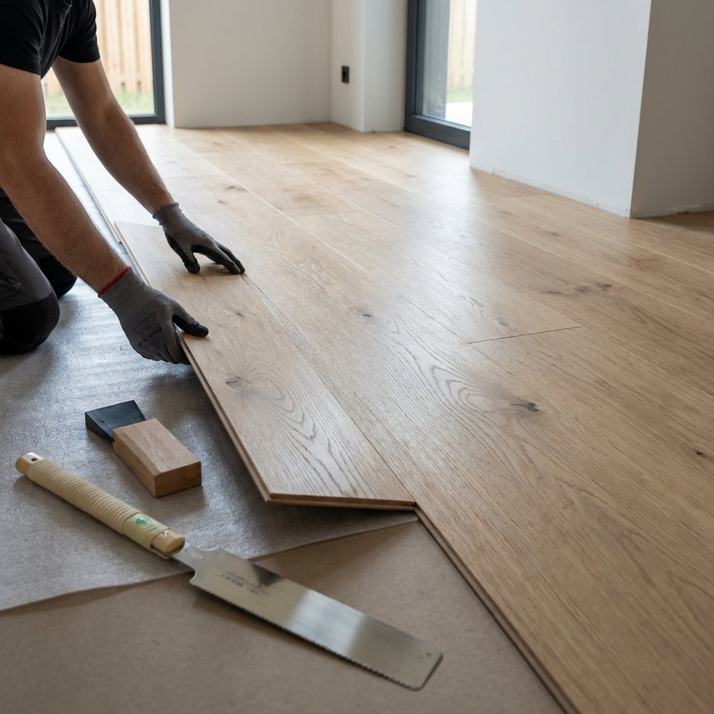 Układanie paneli podłogowych