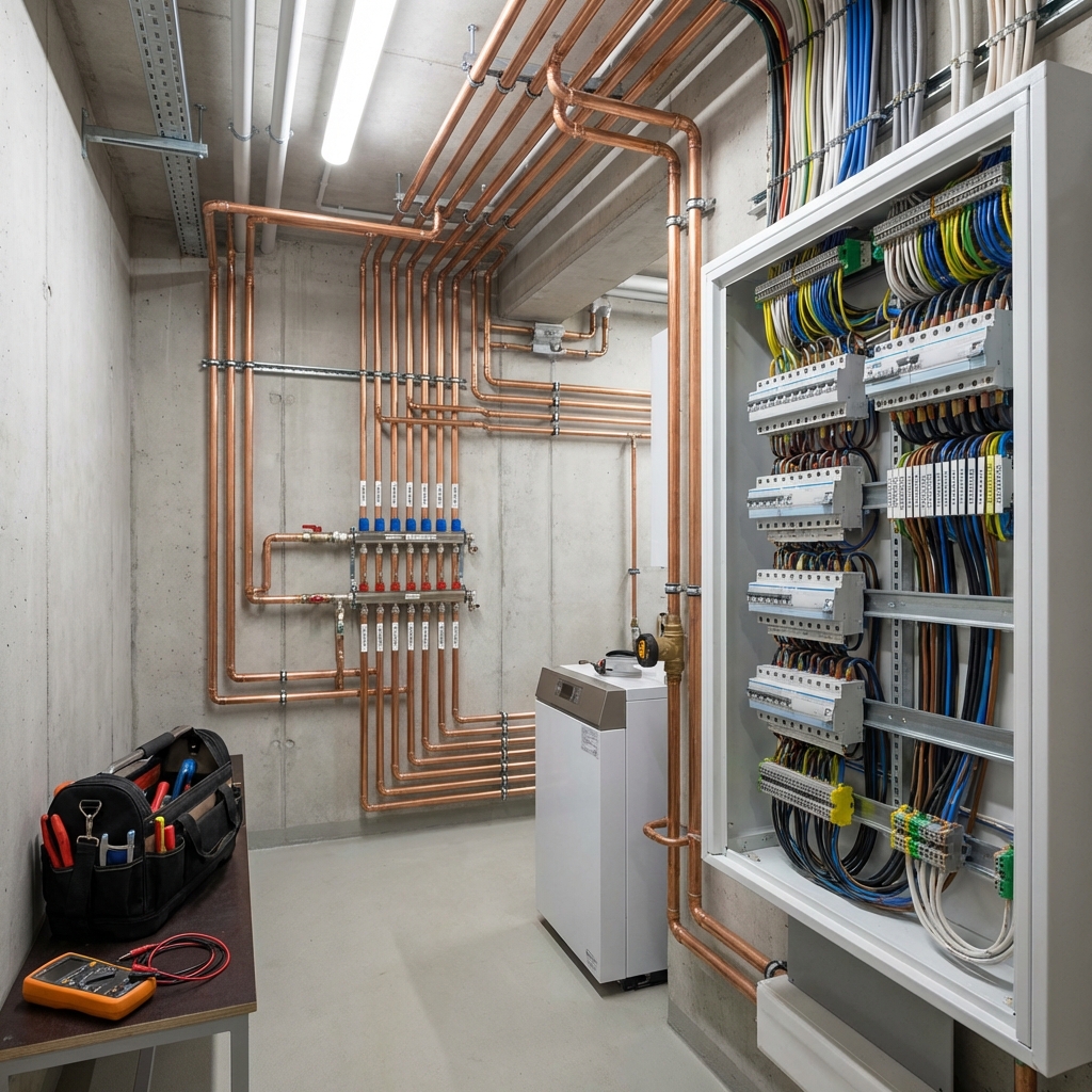 Instalacje wodne i elektryczne